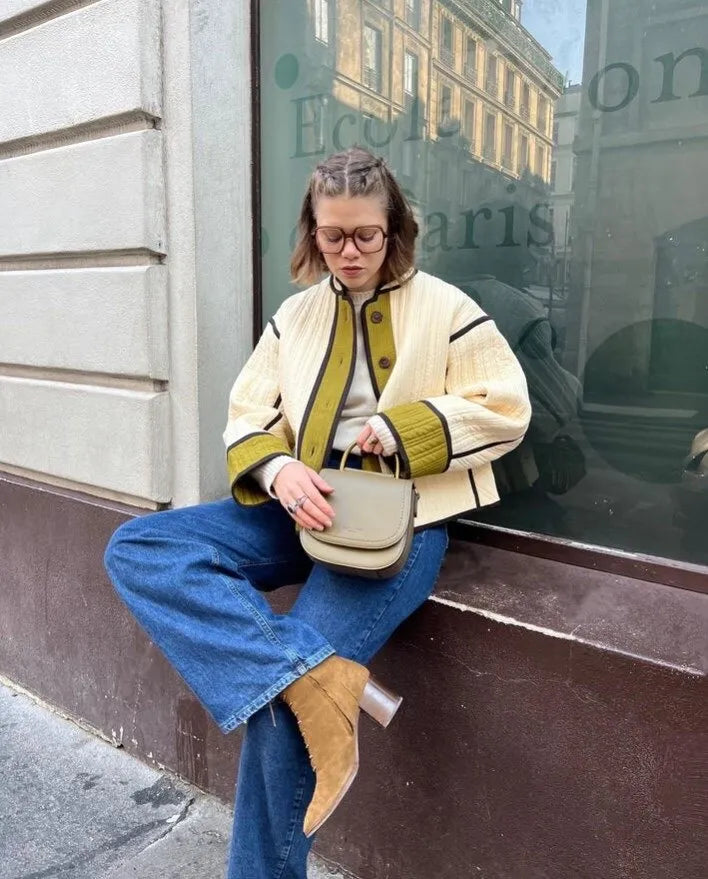 MICHON | Oversized Gewatteerde Jas Voor Dames Met Franse Style - Comfortabel & Modieus