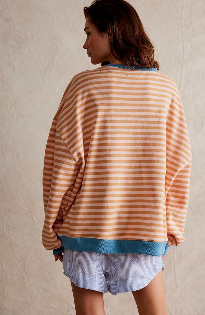 FIEN | Gestreepte Oversized Dames Sweater - Stijlvol & Elegant