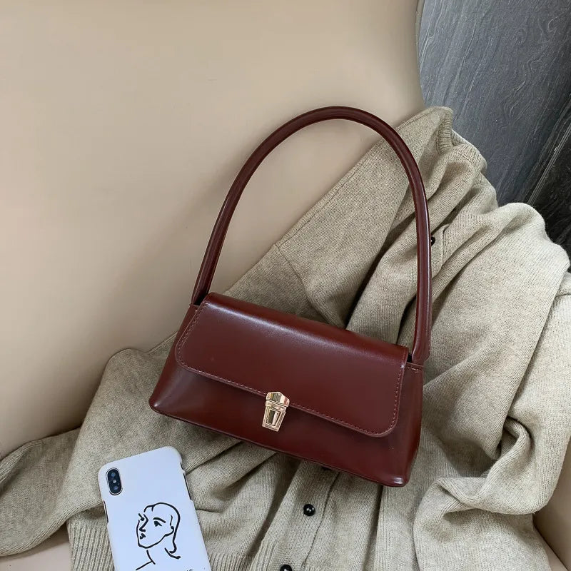 EMILY | Minimalistische Dames Schoudertas in Vegan Leer - Stijlvol, Strak & Functioneel