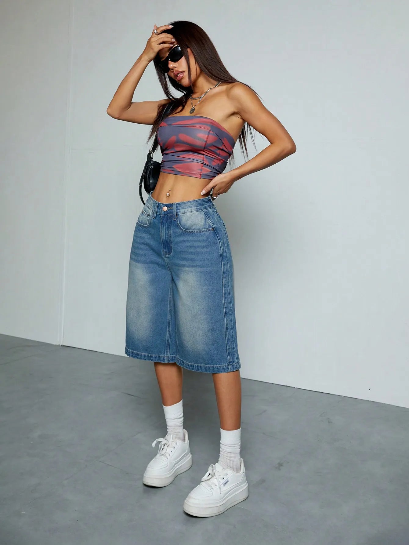 ZINA | Oversized Denim Short voor Dames met Nonchalante Fit - Populair, Stijlvol & Comfortabel