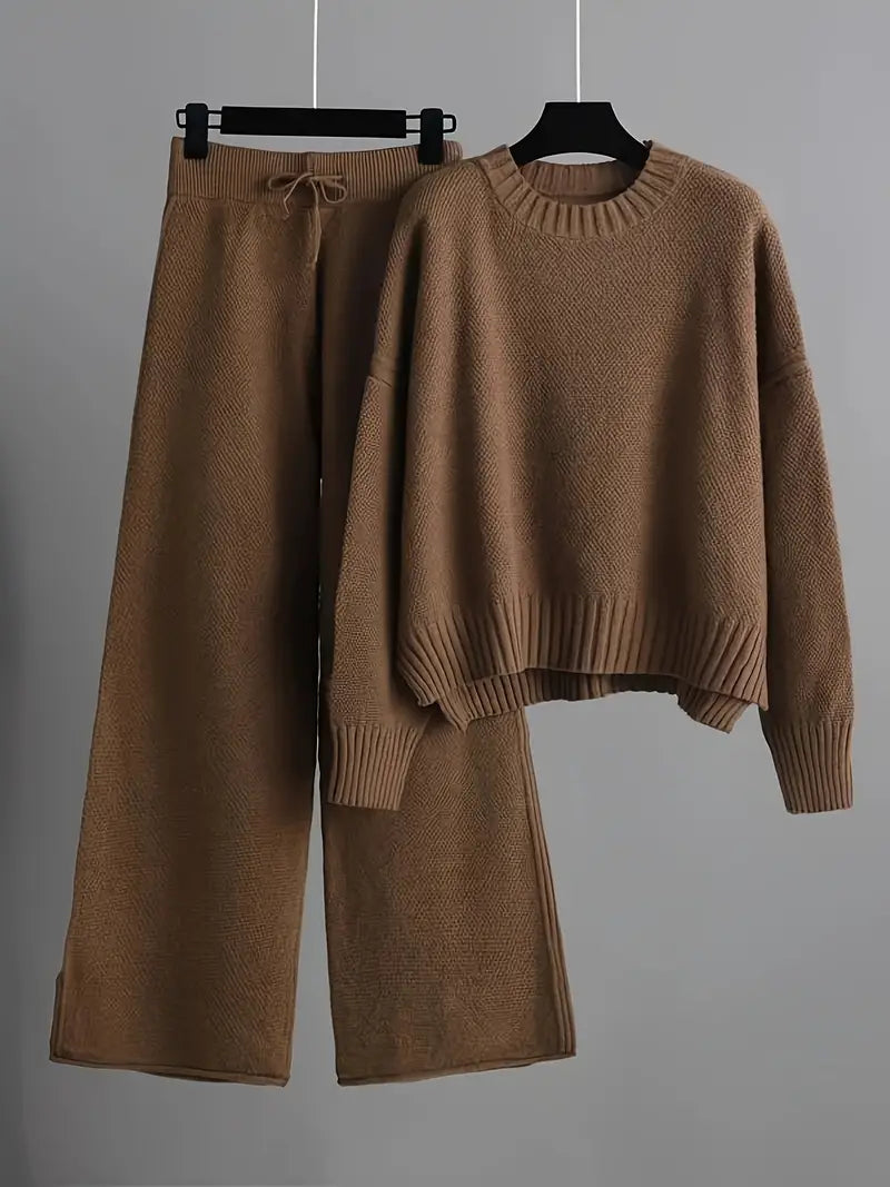NORA | Gebreide Dames Lounge Set – Zacht, Warm & Ideaal Voor Ontspanning