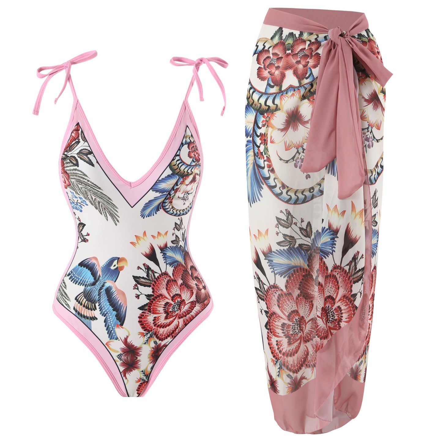 MOANA | Zomerse Badpakken Set – Elegante Stijl Met Bijpassende Sarong