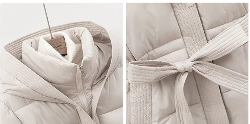 Dames Winterjas Parka Met Ceintuur | Ultieme Warmte & Verfijnde Silhouet