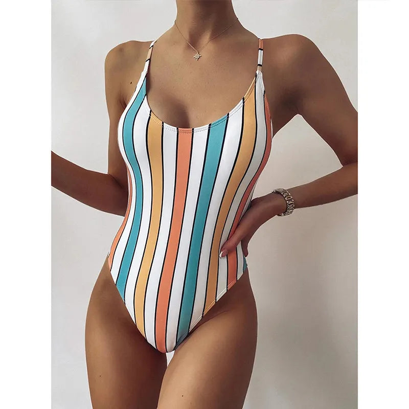 URSELA | Gestreept Badpak Voor Dames - Elegant & Zomers