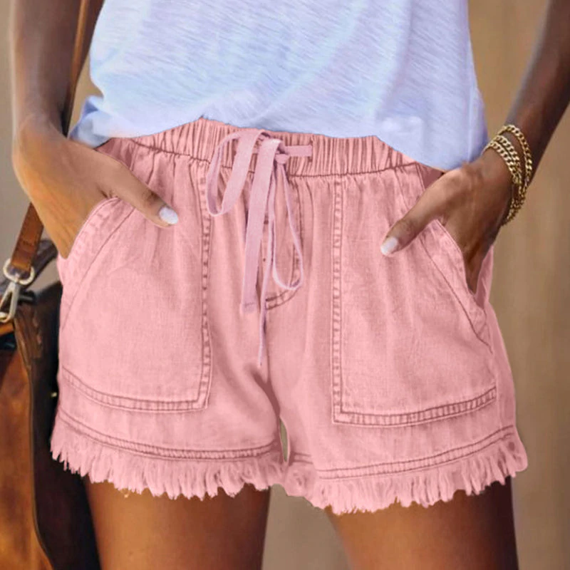 TESSA | Casual Zomer Short Voor Dames Met Rand Afwerking - Luchtig & Comfortabel