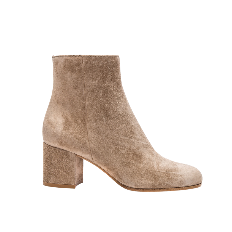 INARIA | Tijdloze Enkellaarzen Met Suede Look en Rits - Chic, Elegant & Comfortabel