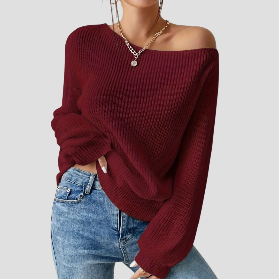 Off-Shoulder Trui – De Statement Knit Voor Een Zelfverzekerde Look
