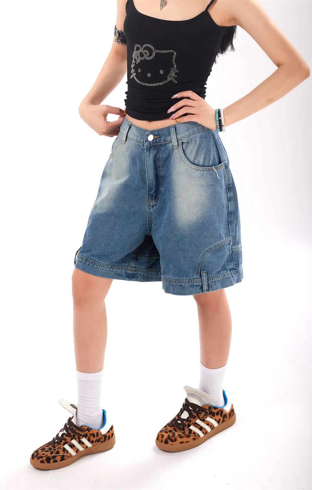 MAUD | Denim Shorts met Urban Oversized Look – Stoer, Comfortabel & Streetproof