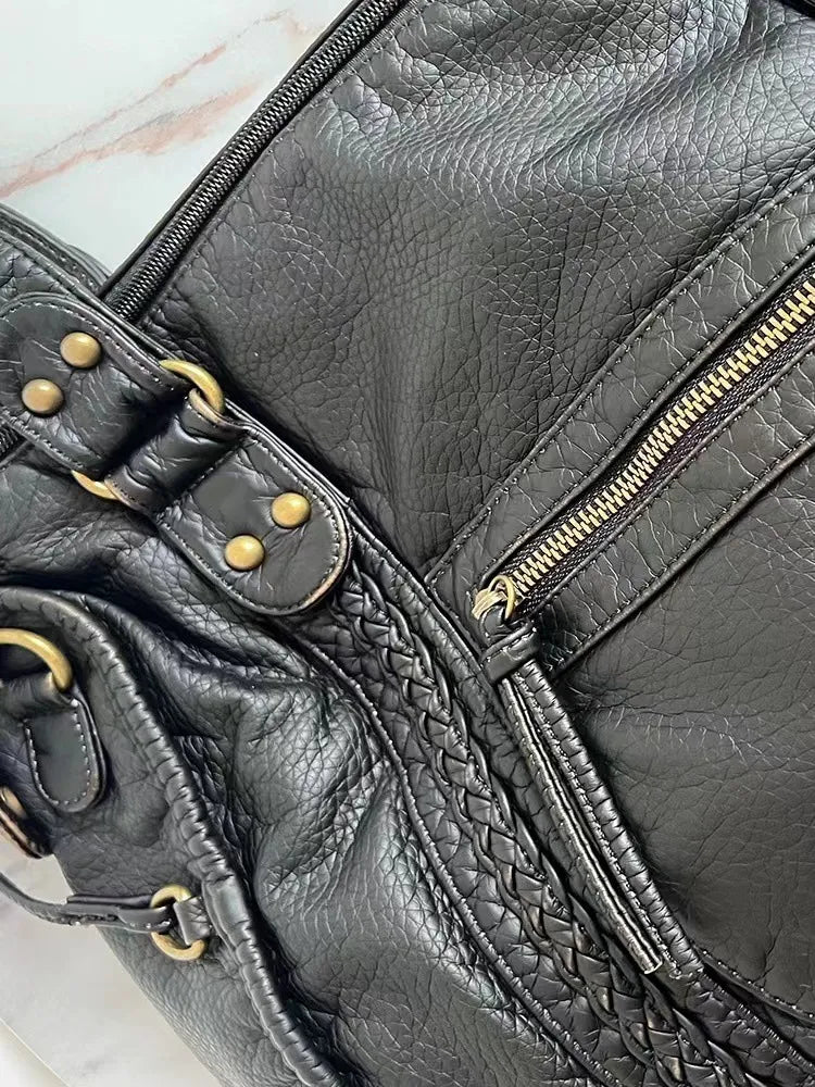 JEOARA | Leren Vintage Draagtas voor Dames – Elegant, Functioneel & Tijdloos