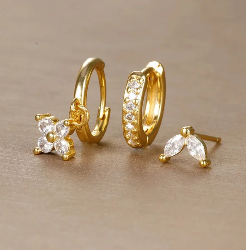 BELIA | Elegante Oorbellen Set Met Kristal Voor Dames - Verfijnd & Luxe