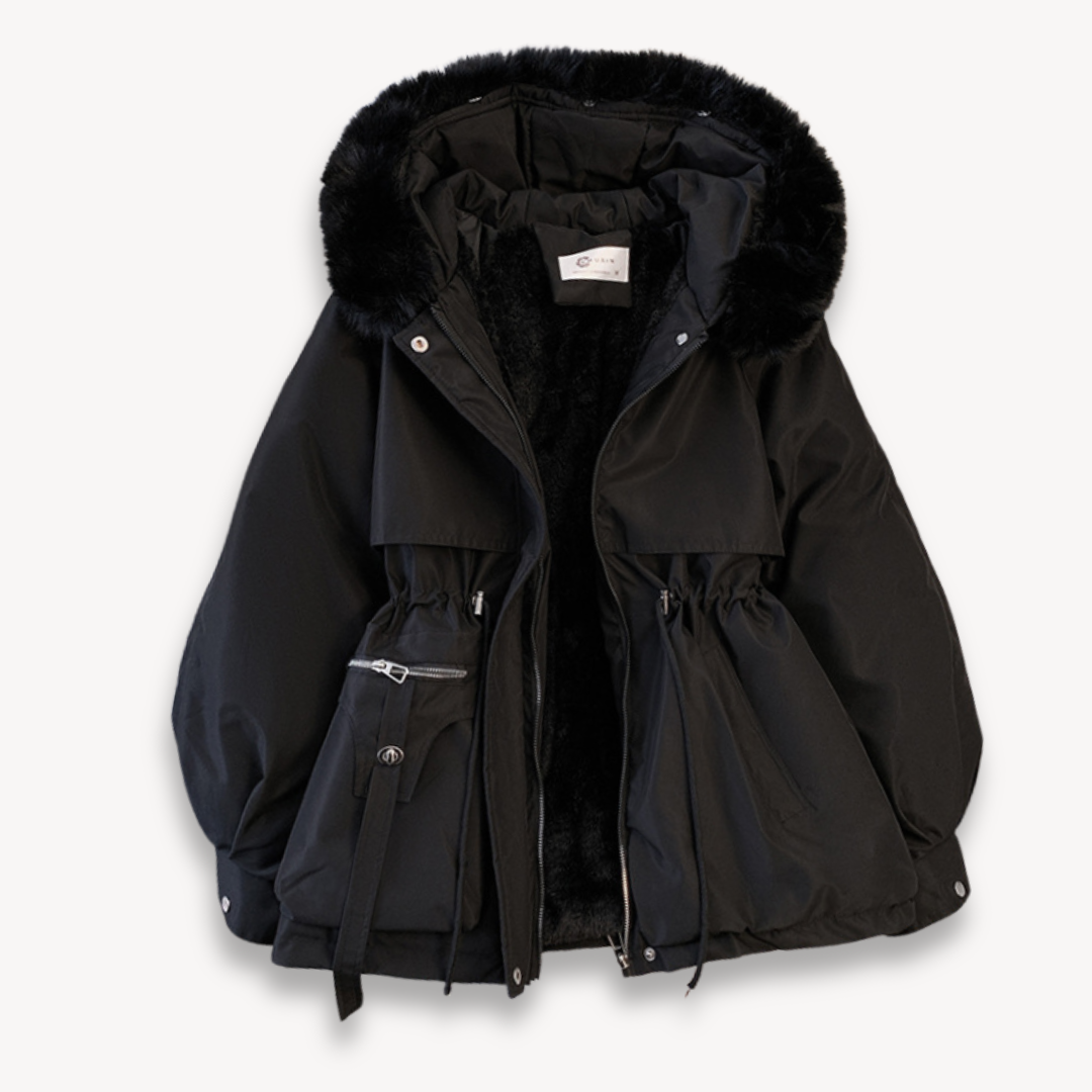 Luxe Dames Winterjas Met Capuchon En Ceintuur | Ultieme Warmte, Bescherming & Chic Silhouet