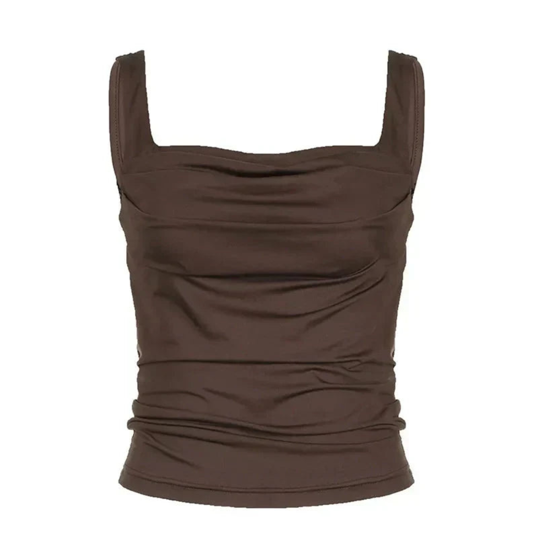 LIVIA | Chique Gerimpelde Dames Top – Comfortabel, Casual, Stijlvol