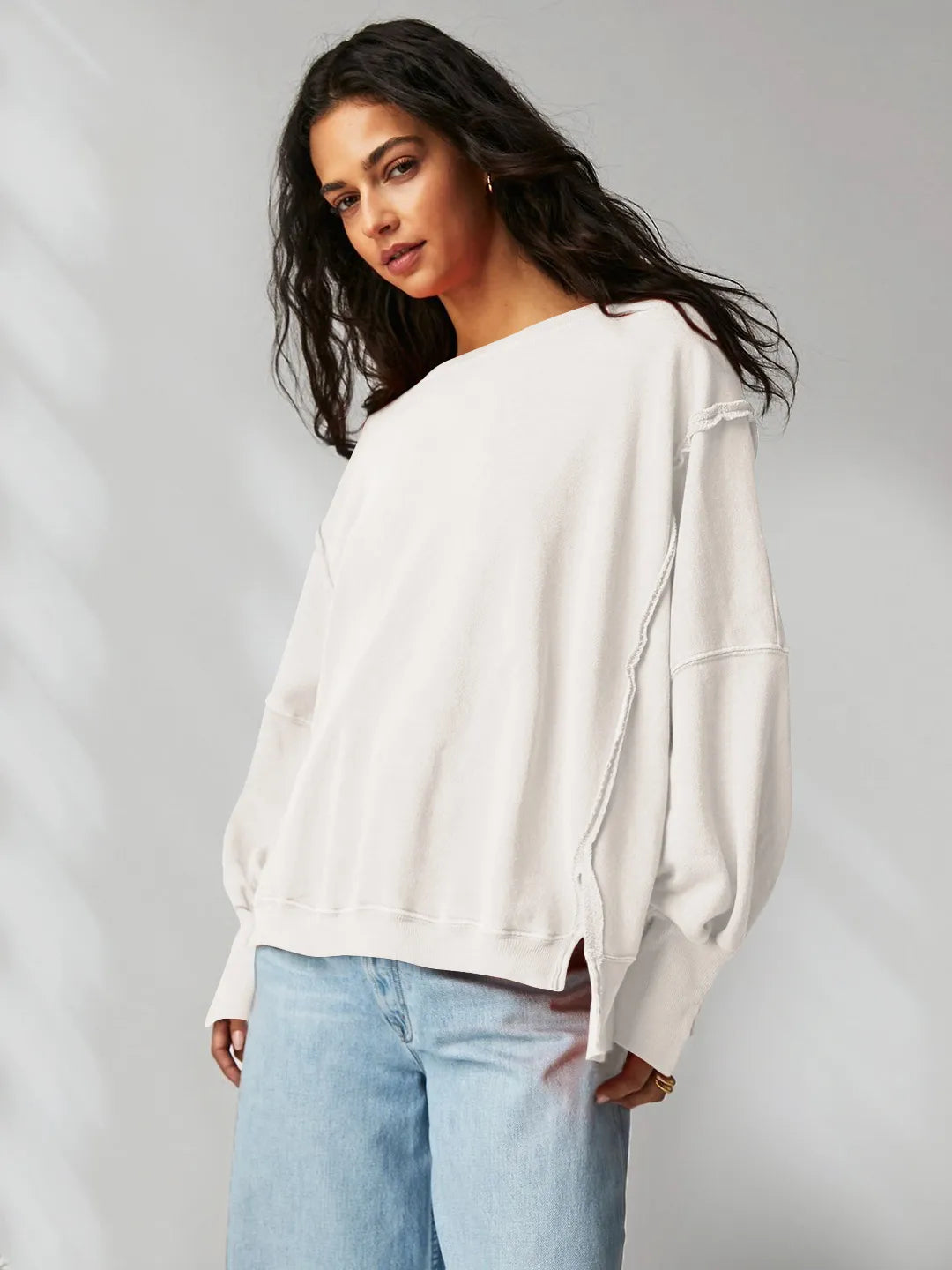 LIV | Oversized Damestrui Van Katoenmix – Casual, Comfortabel & Tijdloos Modieus