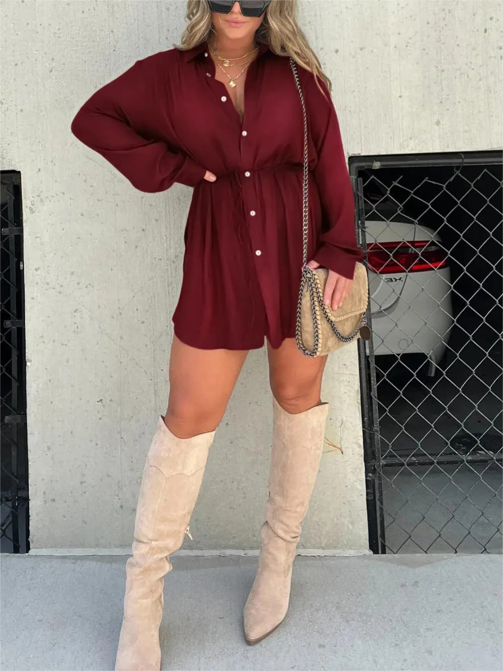 MAJA | Satin Blouse Suit - Stralend, Modieus & Comfortabel