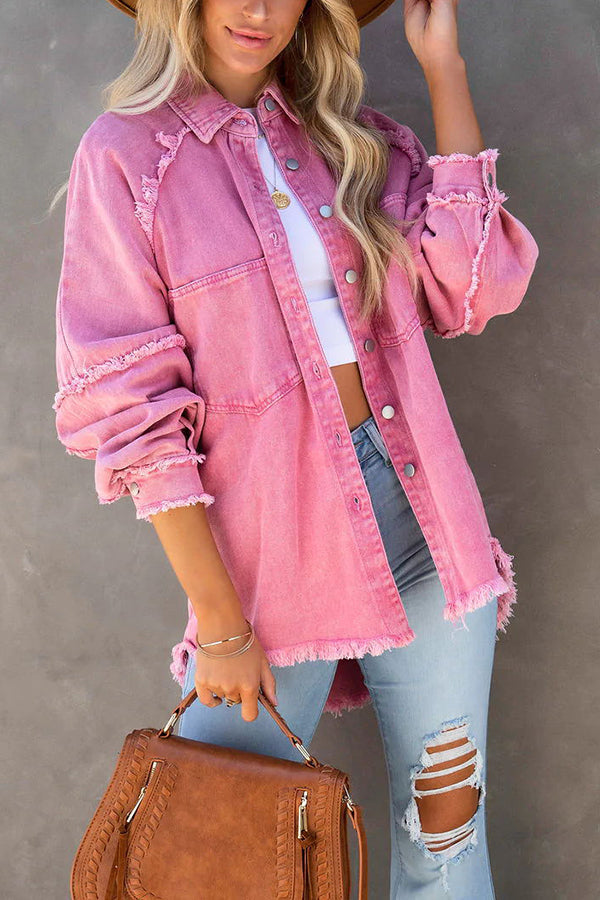 YANTI | Trendy Oversized Denim Jack Dames