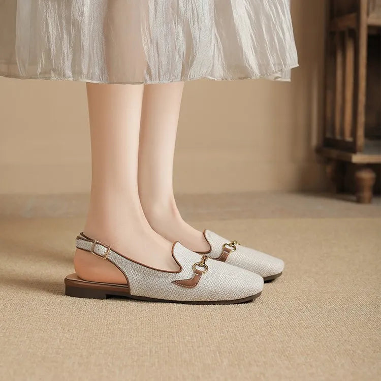 LINA | Luxe Dames Slingback Loafers – Elegant, Ademend & Comfortabel Voor Elke Dag