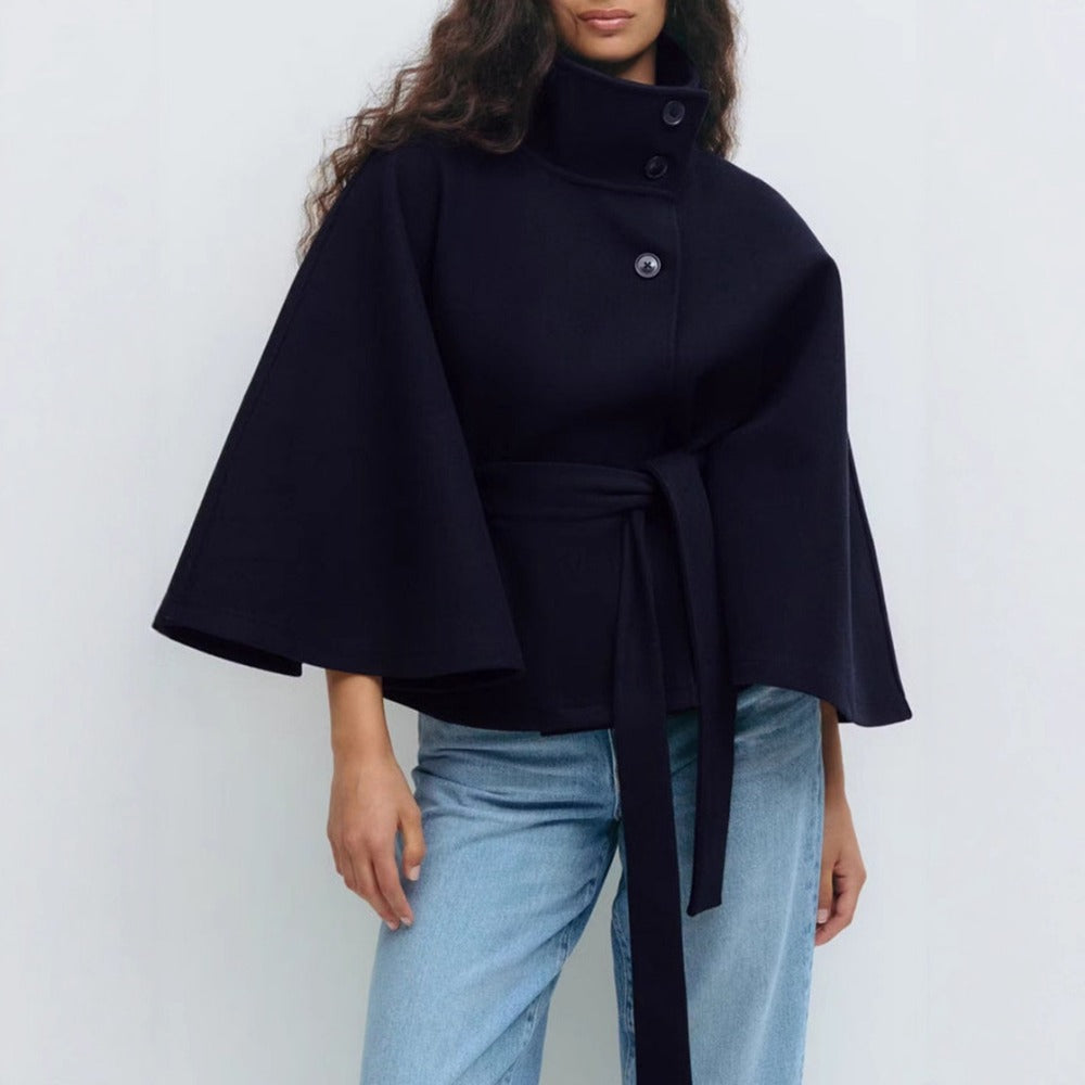 Dames Coat Jas Met Hoge Kraag | Tijdloze Luxe En Pure Klasse