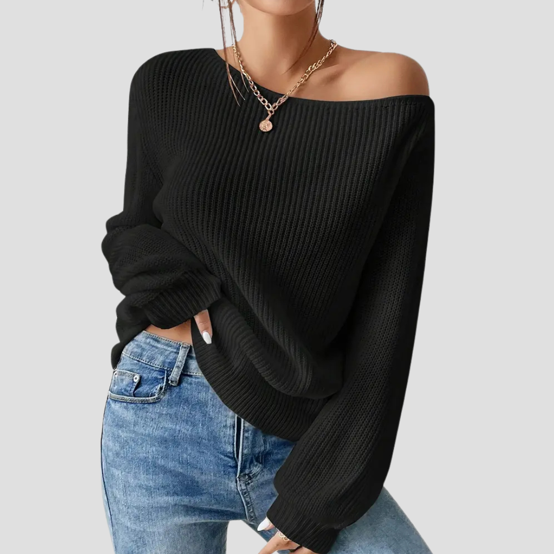 Off-Shoulder Trui – De Statement Knit Voor Een Zelfverzekerde Look