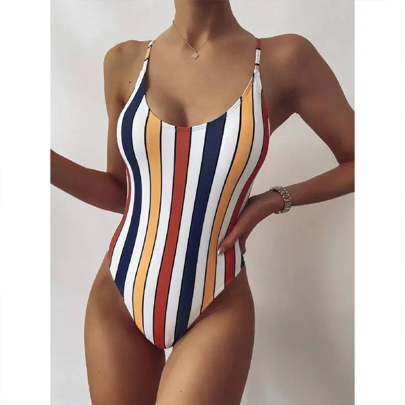 URSELA | Gestreept Badpak Voor Dames - Elegant & Zomers