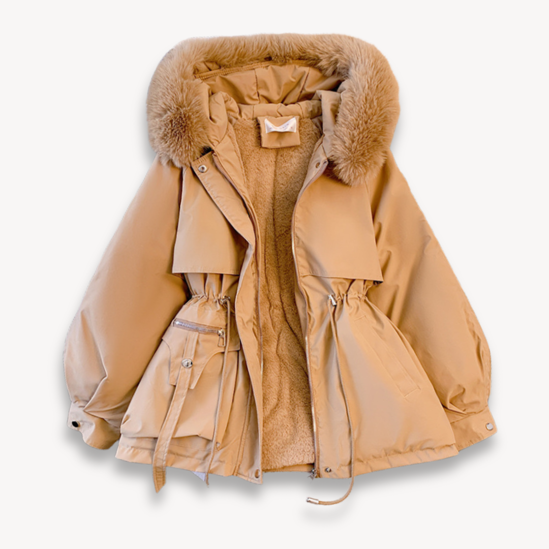 Luxe Dames Winterjas Met Capuchon En Ceintuur | Ultieme Warmte, Bescherming & Chic Silhouet