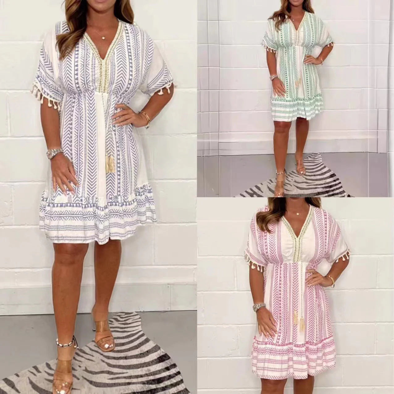 SENNA | Luchtige Boho Zomer Jurk Voor Dames - Stijlvol, Zomers & Perfect Voor Vakantie