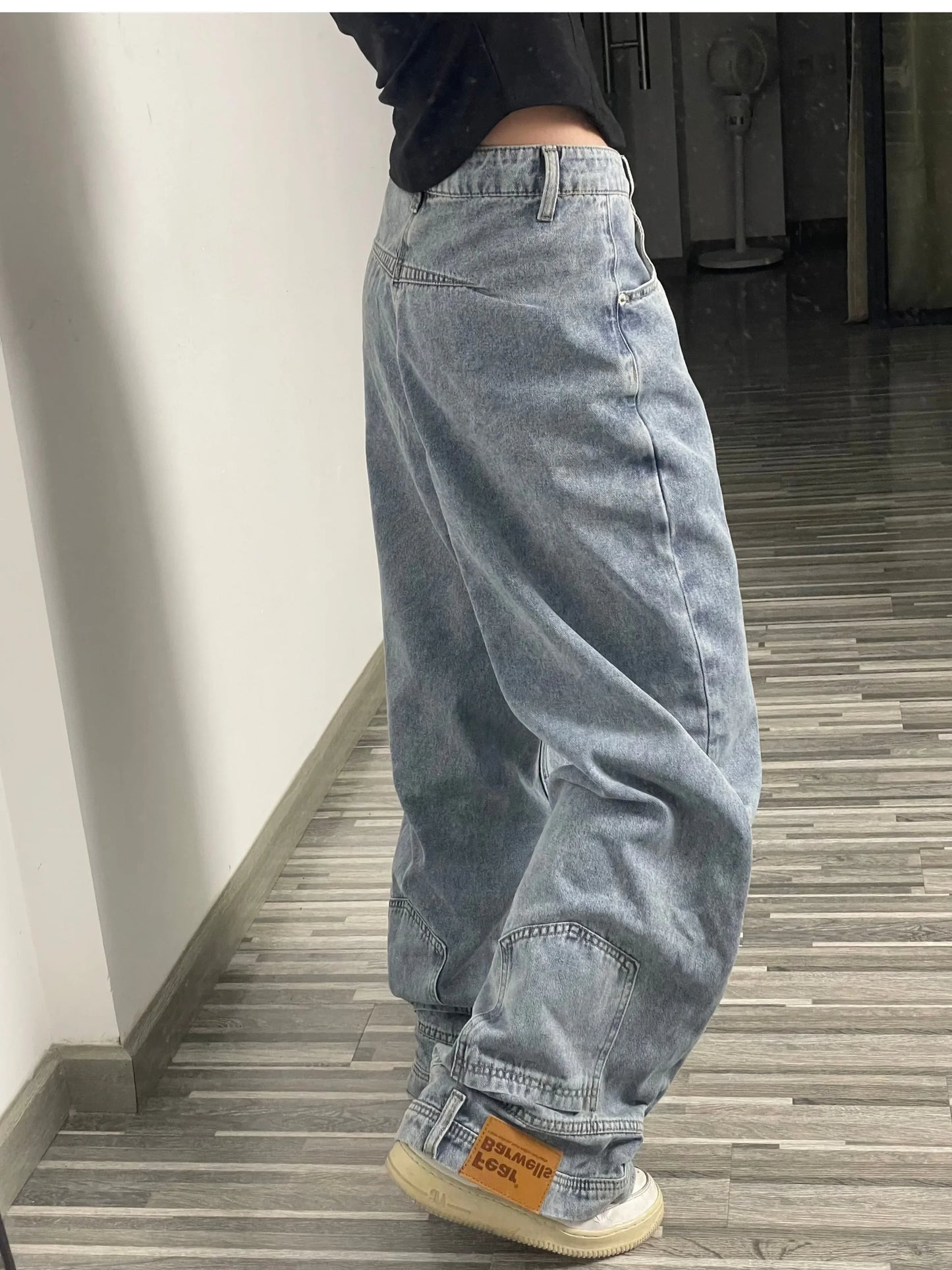 ALICE | Oversized Jeans Met Omgekeerd Design Voor Dames - Stijlvol & Modieus