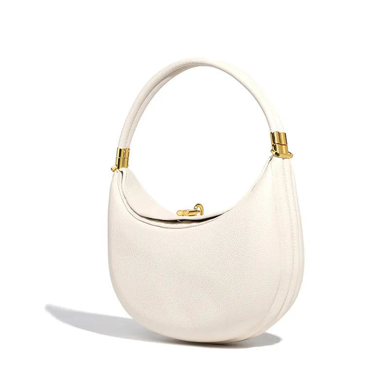 NOÉMI | Luxe Halve Maan Handtas Voor Dames Van Leer – Elegant, Modern, Tijdloos