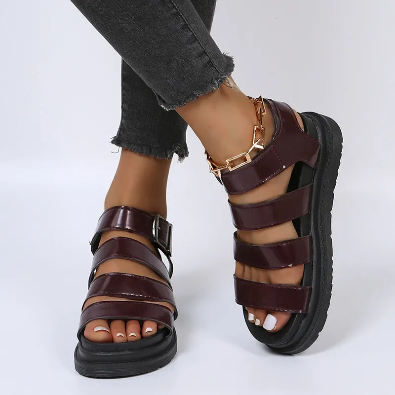 AMIA | Verstelbare Sandalen Voor Dames Romeinse Stijl - Comfortabel, Stijlvol & Elegant