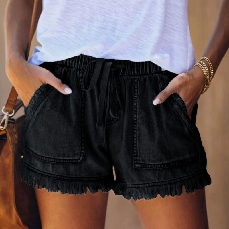 TESSA | Casual Zomer Short Voor Dames Met Rand Afwerking - Luchtig & Comfortabel