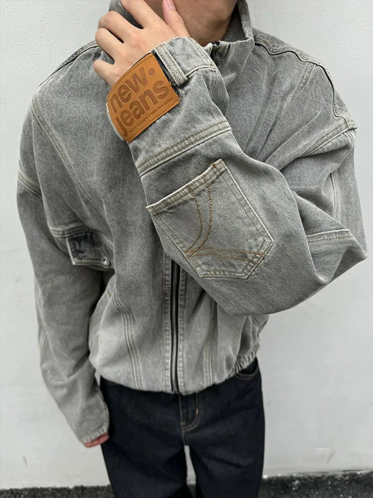 MOSA | Oversized Denim Jas Voor Dames Met Pocket Design - Stijlvol & Modieus