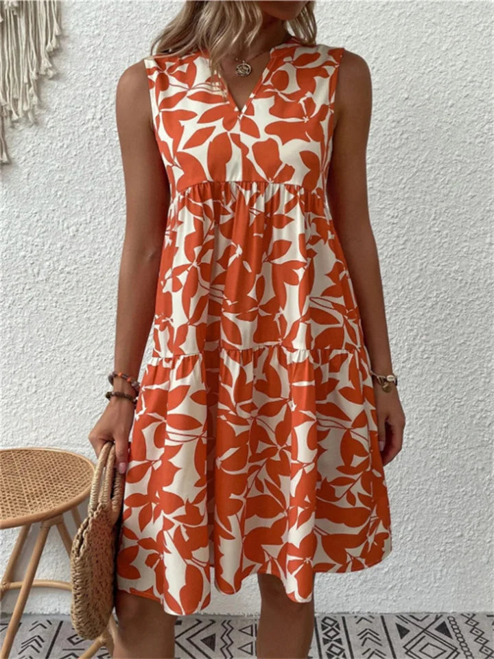 AMÉLIA | Zomers Damesjurkje Met Bloemenprint – Luchtig, Vrouwelijk & Perfect Voor Warme Dagen