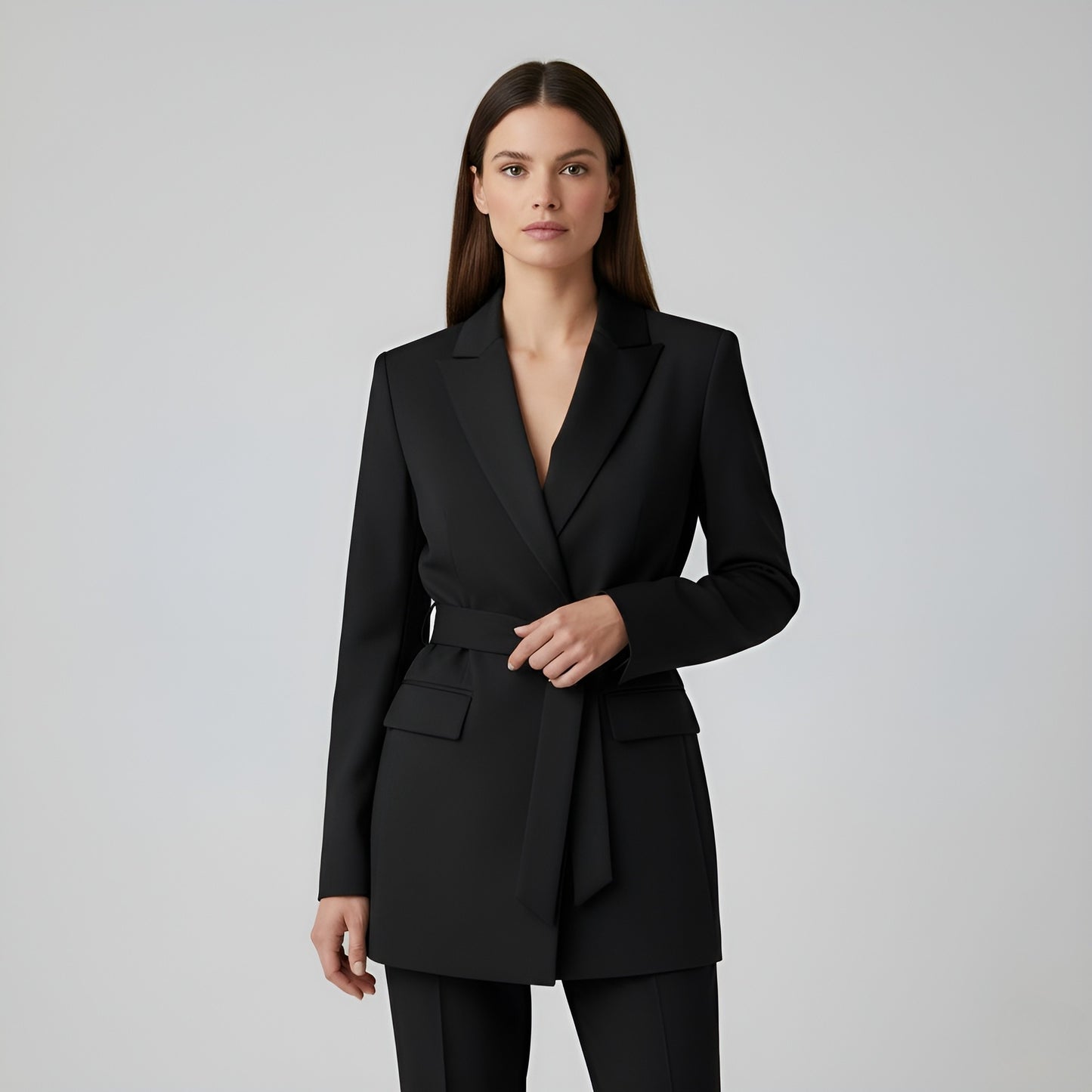 Elegante Dames Blazer Met Ceintuur – Tijdloze Stijl Voor Ieder Moment