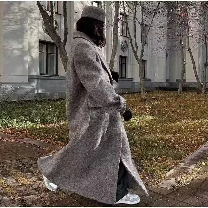 NOÉRA | Maxi Damesjas in Wollook – Oversized, Warm & Statementwaardig Voor Koude Dagen