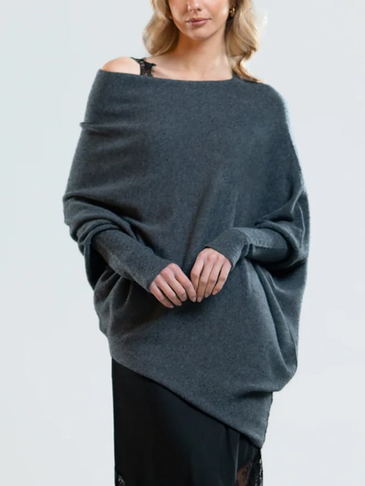 NOELLE | Stijlvolle Off Shoulder Dames Trui – Losvallend, Vrouwelijk & Perfect Voor Het Najaar