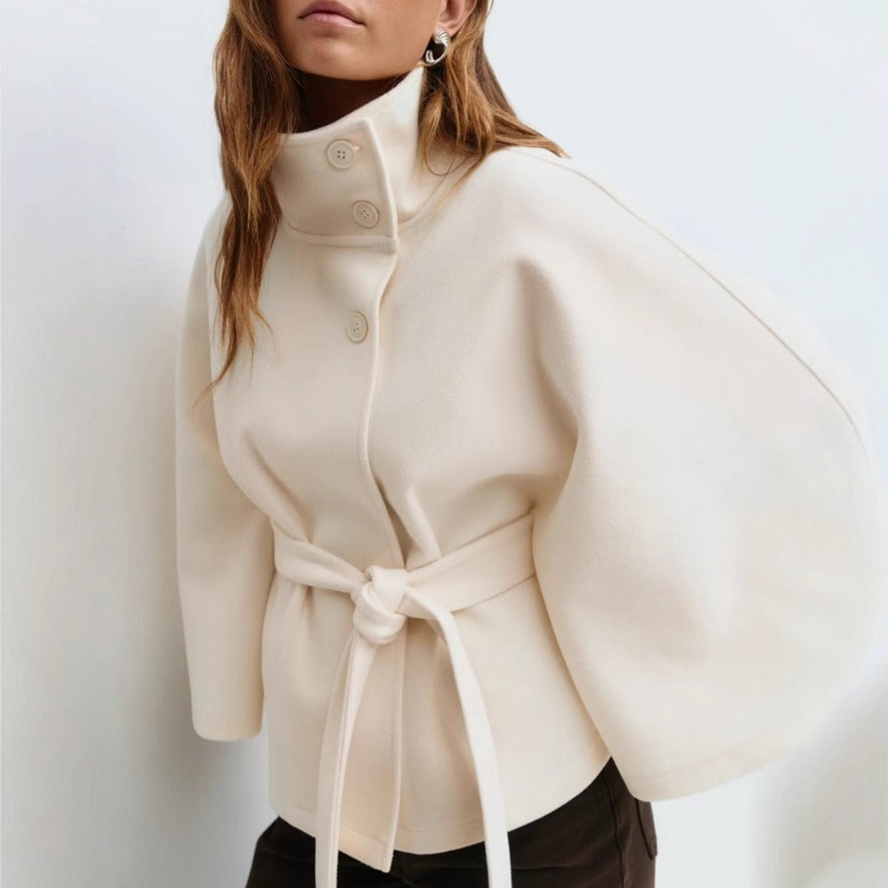 Dames Coat Jas Met Hoge Kraag | Tijdloze Luxe En Pure Klasse