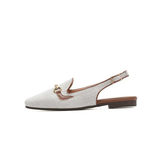 LINA | Luxe Dames Slingback Loafers – Elegant, Ademend & Comfortabel Voor Elke Dag