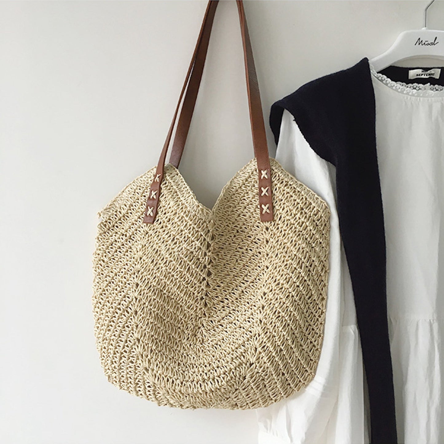 ZIVA | Elegante Gevlochten Strandtas Voor Dames - Zomers & Praktisch