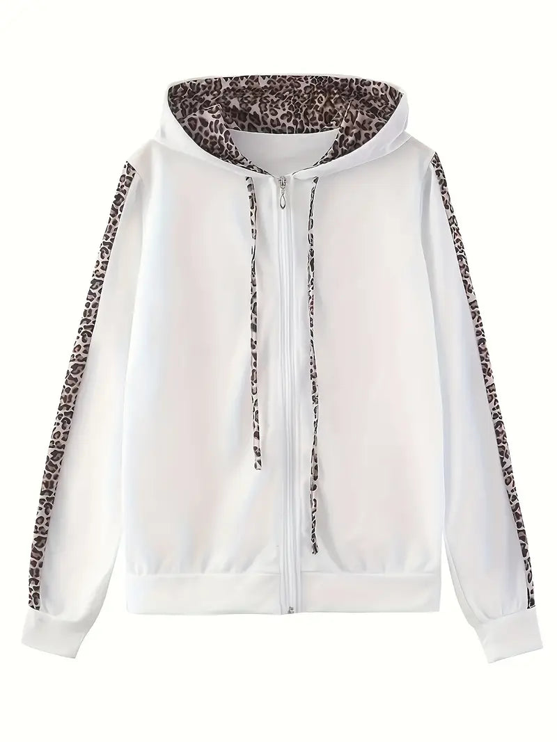 SASKIA | Dames Joggingset Met Luipaarddetails – Comfortabel, Trendy & Ideaal Voor Relaxte Dagen