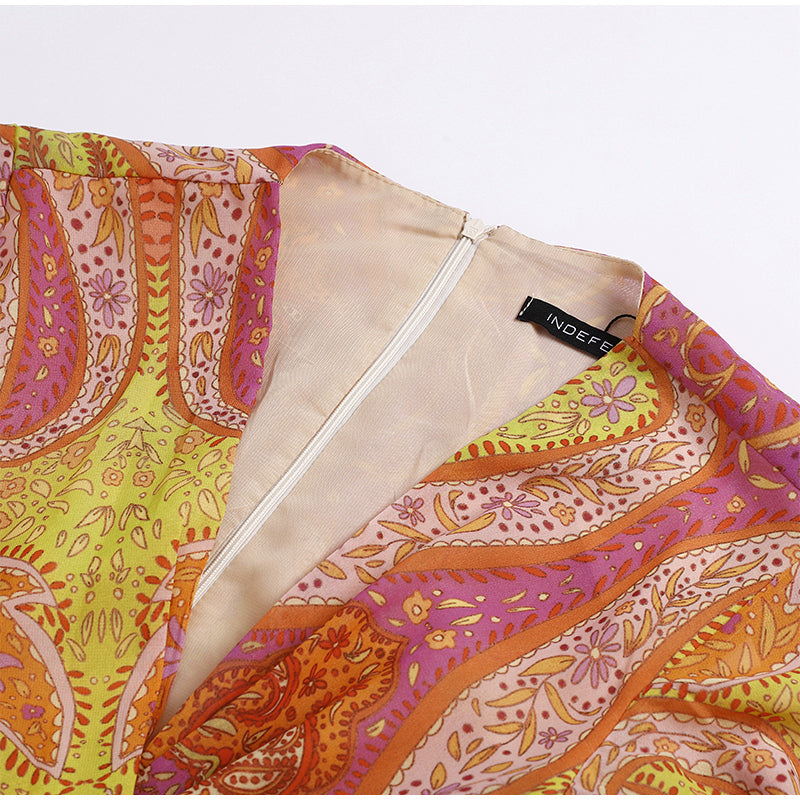 KAILANI | Boho Zomerjurk Voor Dames met Cique V-Hals & Open Details