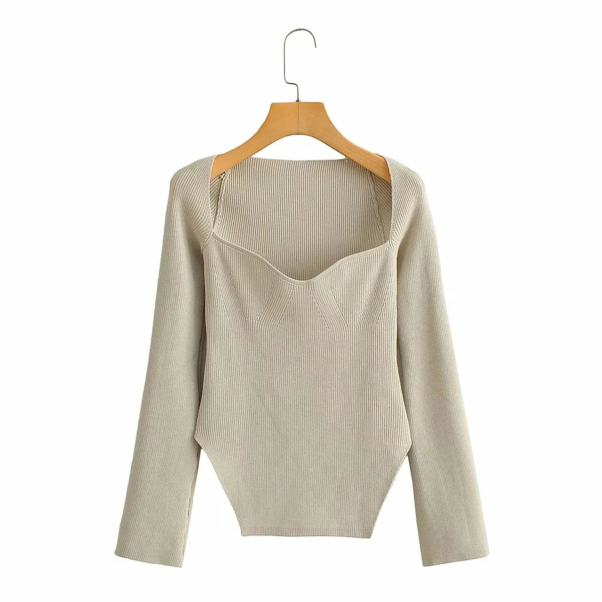 CATHERIN | Casual Gebreide Dames Top Met Flatterende Snit En Tijdloze Look