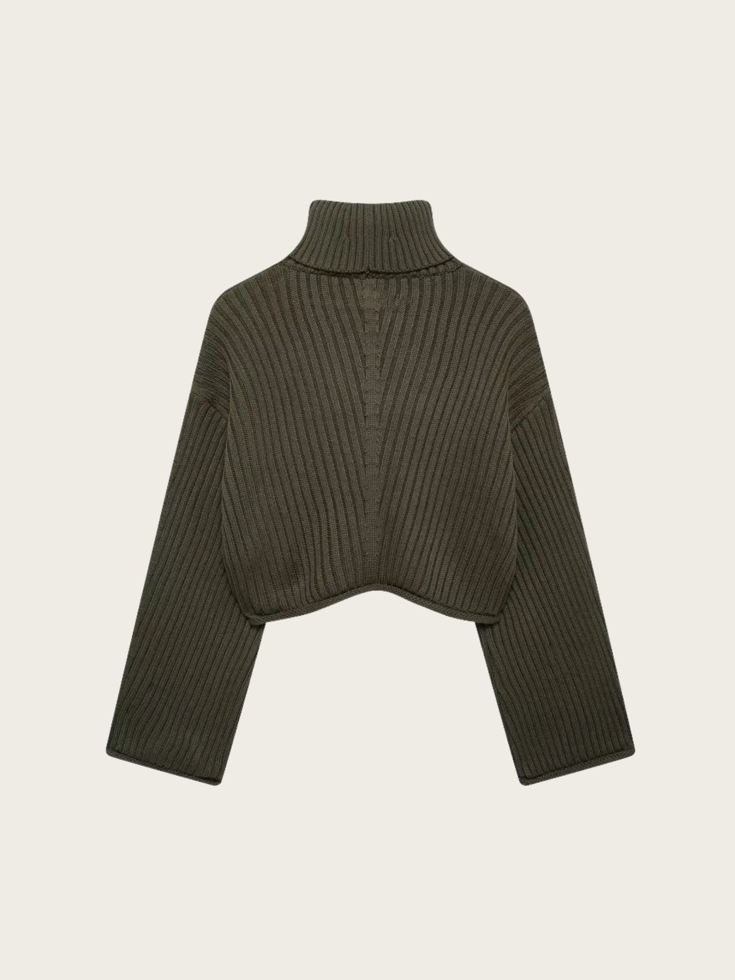 NOA | Geribde Cropped Coltrui voor Dames – Warm & Modern Voor Koude, Onvoorspelbare Dagen