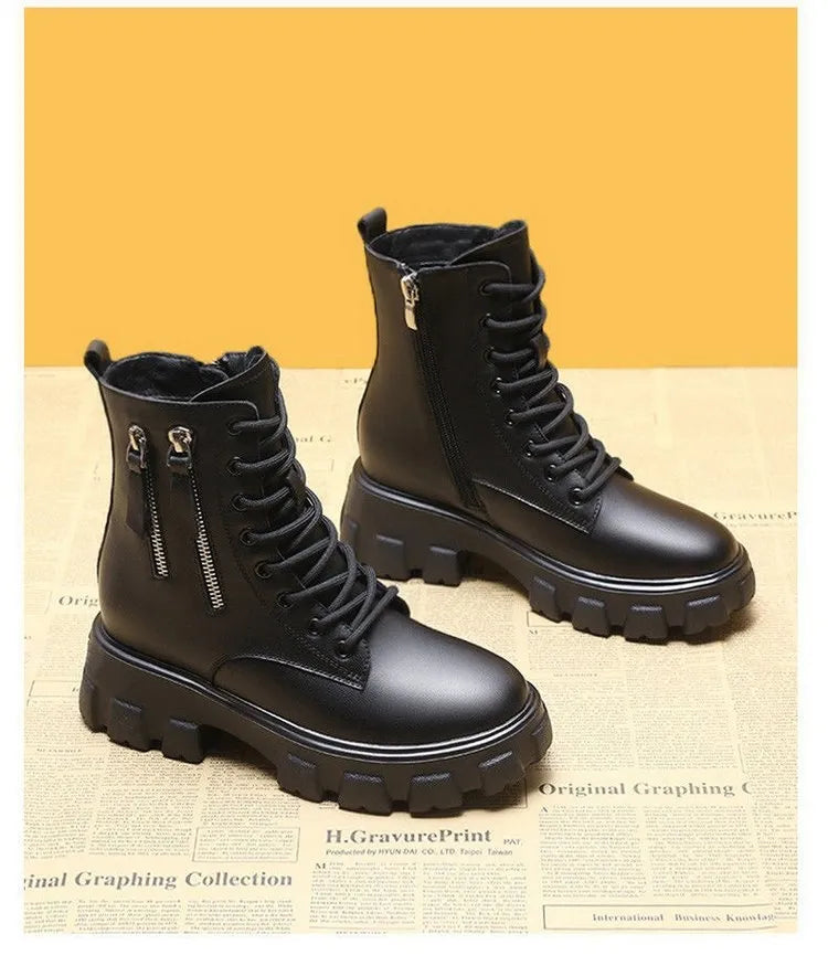MARTEN | Hoge Elegante Dameslaarzen Met Ritssluiting – Stoer, Comfortabel & Stijlvol