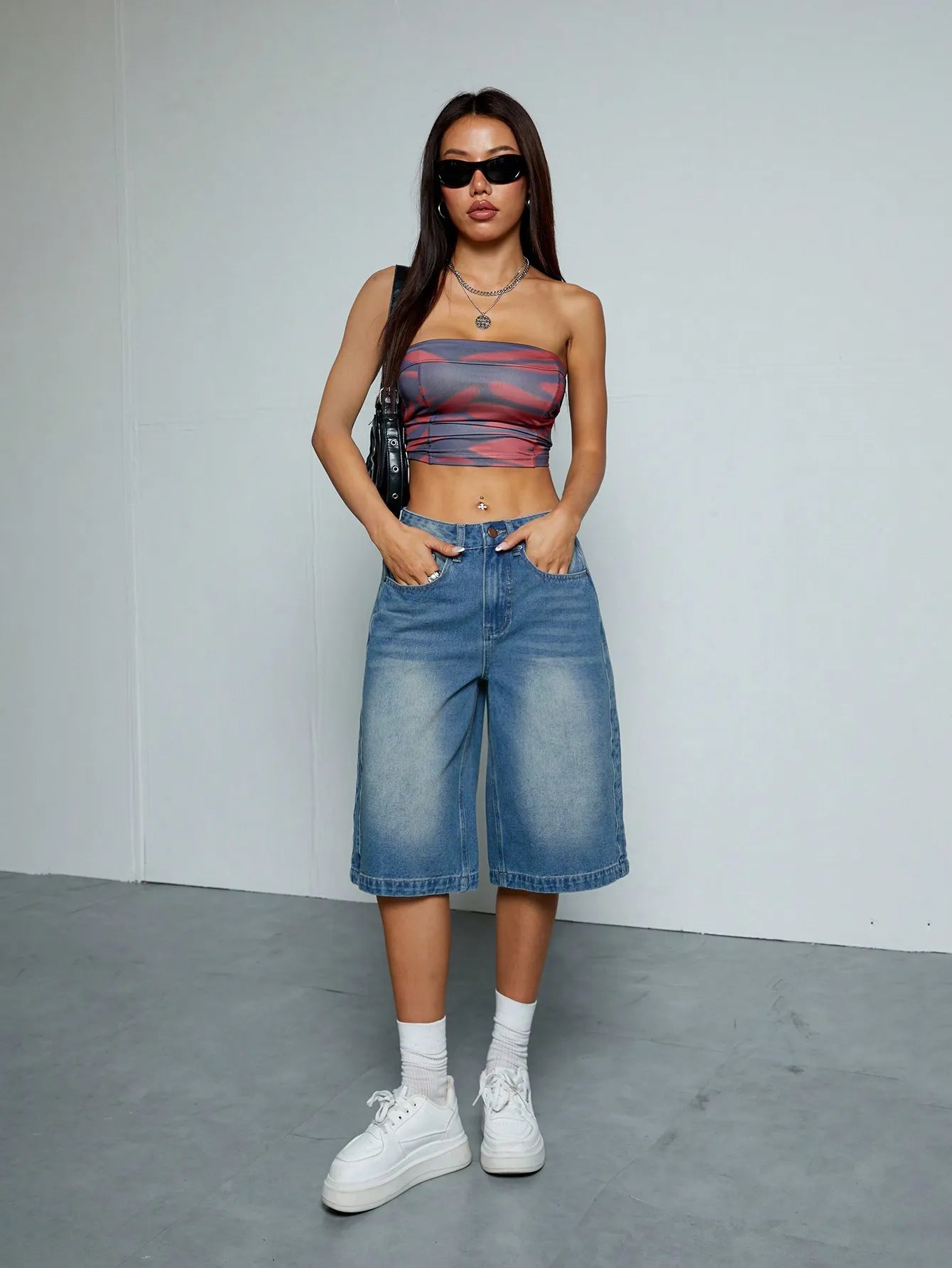 ZINA | Oversized Denim Short voor Dames met Nonchalante Fit - Populair, Stijlvol & Comfortabel