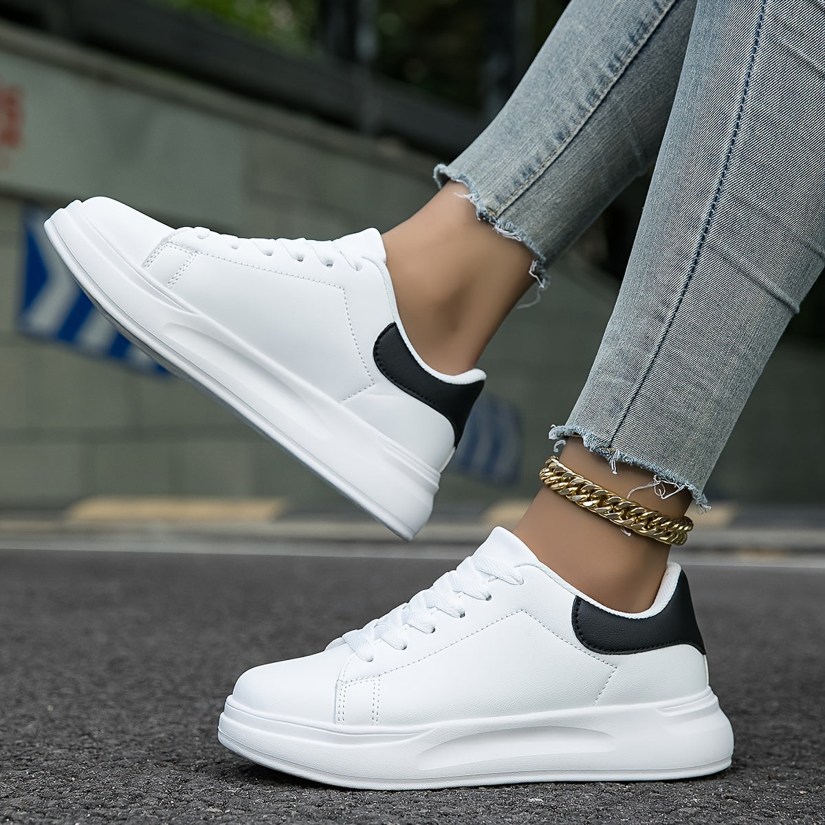 DESIRE | Comfortabele Witte Sneakers Voor Dames - Tijdloos & Lichtgewicht
