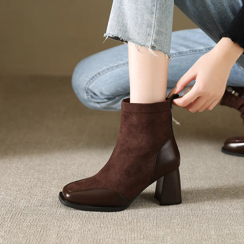 Dames Enkellaarsjes Met Blokhak | Chic En Comfortabel Voor Herfst & Winter