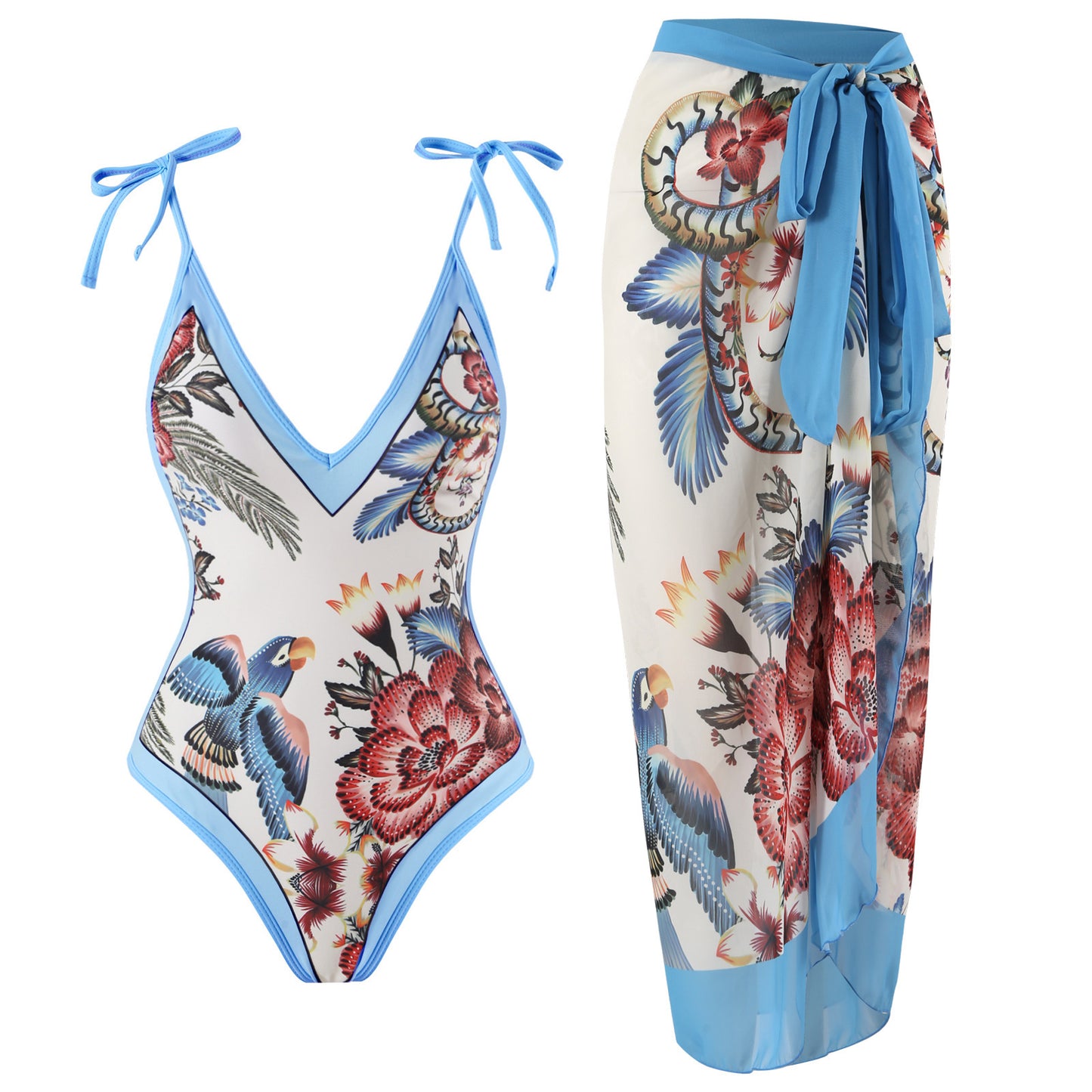 MOANA | Zomerse Badpakken Set – Elegante Stijl Met Bijpassende Sarong
