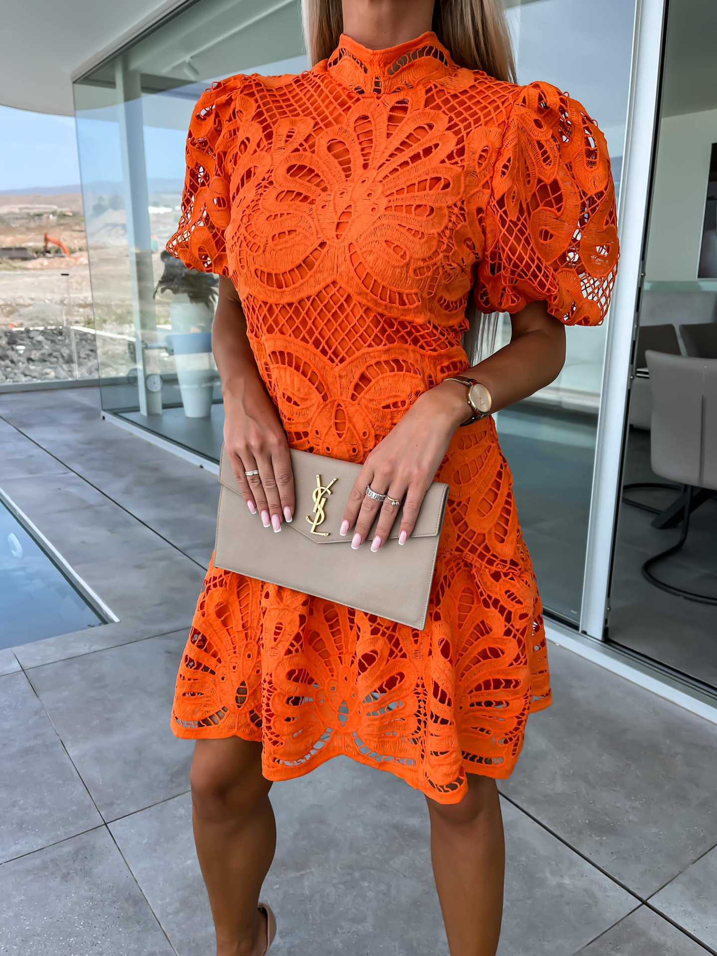 ARIELLE | Zomerjurk met Kanten Charme – Licht, Luchtig & Luxe