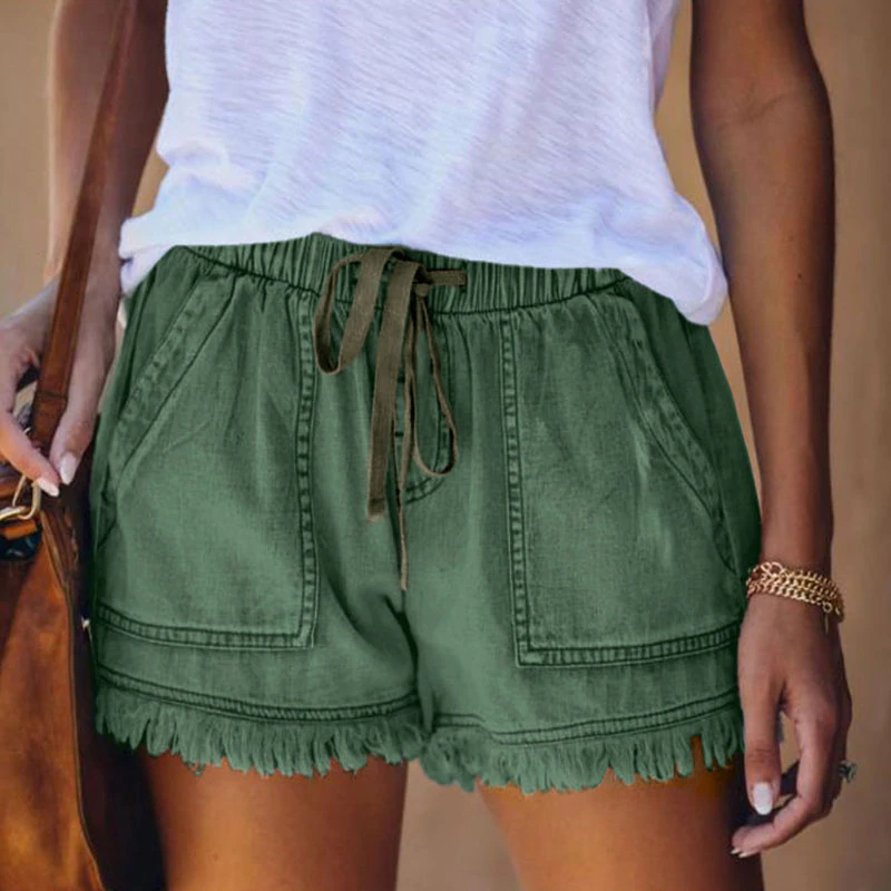 TESSA | Casual Zomer Short Voor Dames Met Rand Afwerking - Luchtig & Comfortabel
