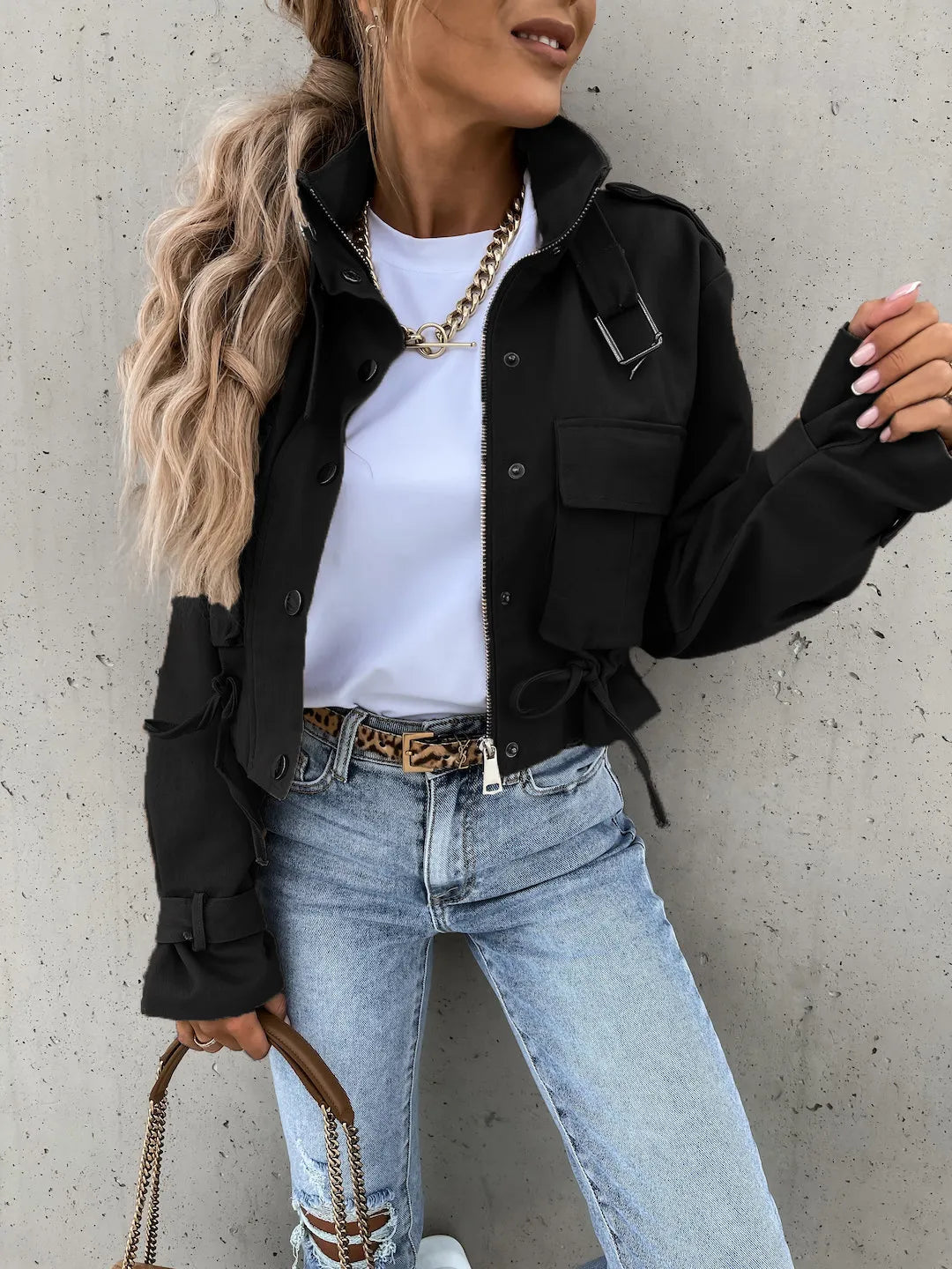 MAELLA | Korte Cargo Jas Voor Dames - Stijlvol & Elegant