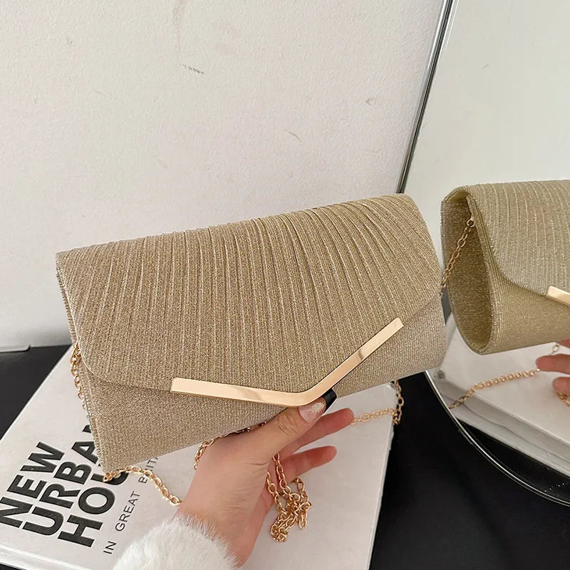 VALÉRIE | Luxe Avondtas Voor Dames Met Metaaldetail – Elegant, Tijdloos, Veelzijdig